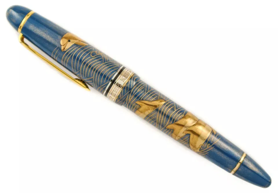 Classic Pens/ Sailor KOP LS9 Iruka Dansu (Dolphins) Fountain Pen - Artist Proof