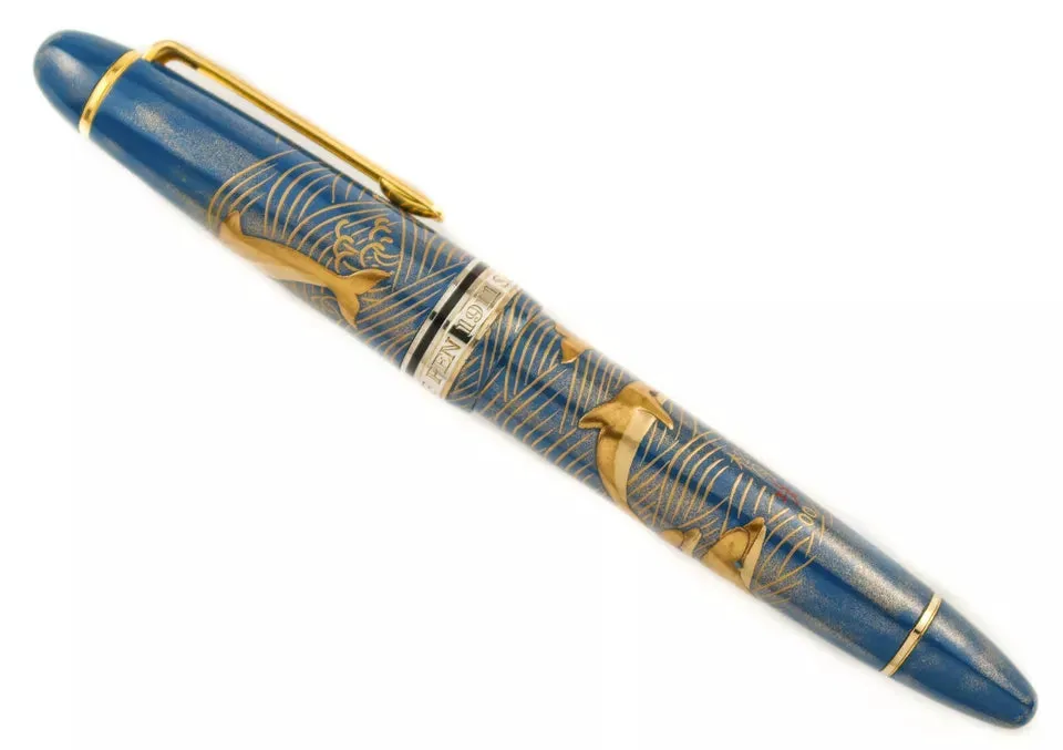 Classic Pens/ Sailor KOP LS9 Iruka Dansu (Dolphins) Fountain Pen - Artist Proof