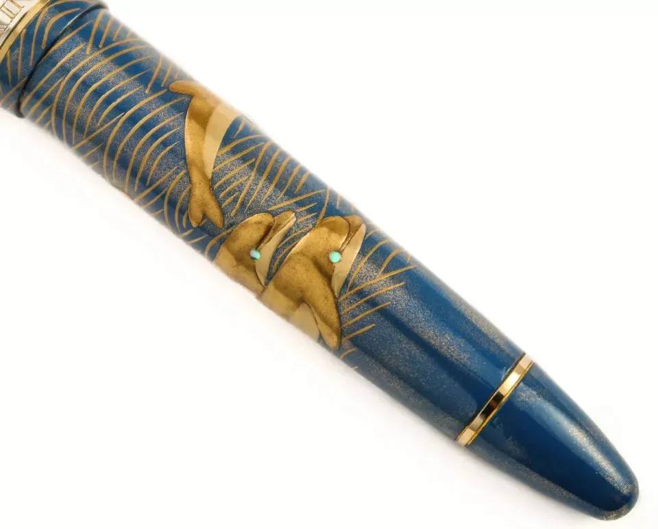 Classic Pens/ Sailor KOP LS9 Iruka Dansu (Dolphins) Fountain Pen - Artist Proof