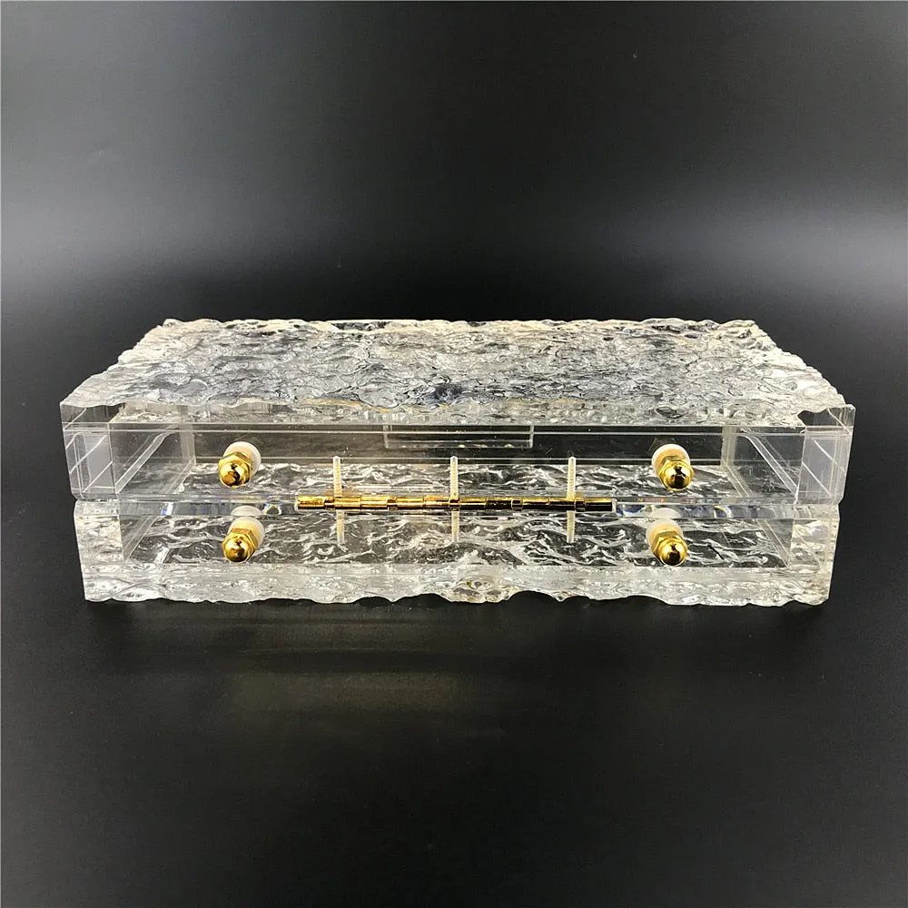 Clear Ice Evening Clutch