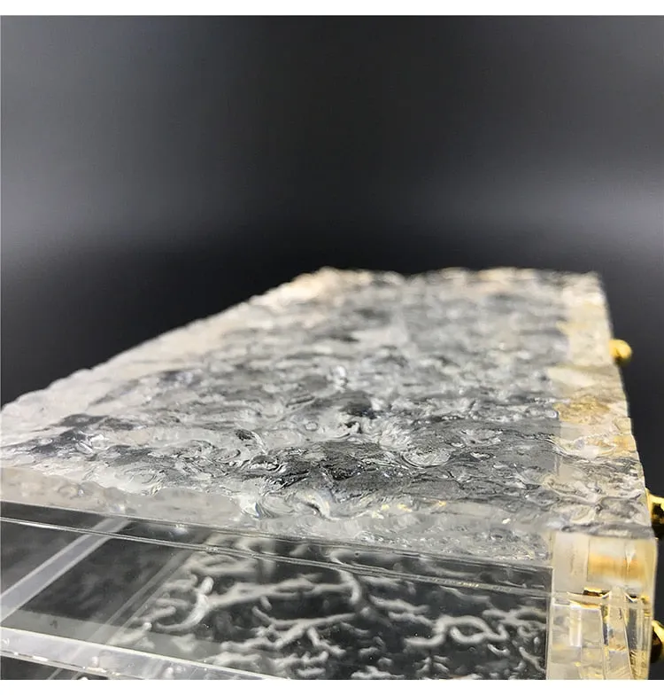 Clear Ice Evening Clutch