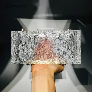 Clear Ice Evening Clutch