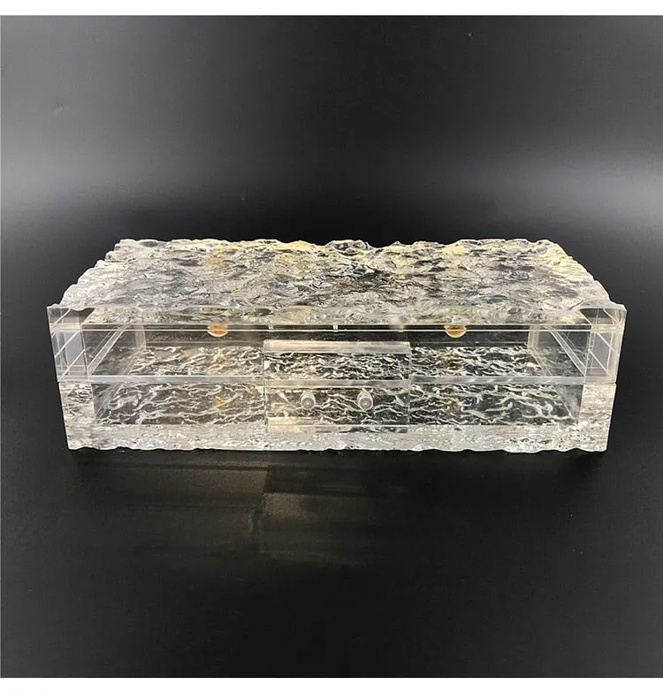 Clear Ice Evening Clutch