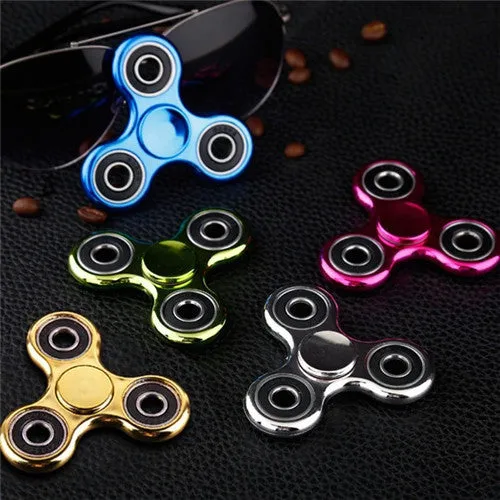Color Transparent Luminous Effect Hand Spinner focus Toys EDC Fidget Spinner Toy Austism ADHD
