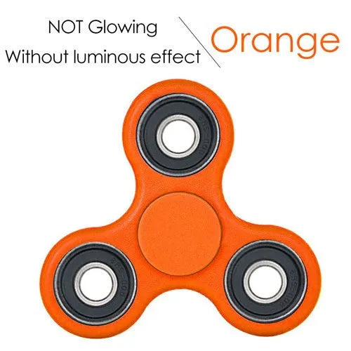 Color Transparent Luminous Effect Hand Spinner focus Toys EDC Fidget Spinner Toy Austism ADHD
