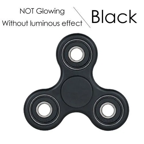 Color Transparent Luminous Effect Hand Spinner focus Toys EDC Fidget Spinner Toy Austism ADHD
