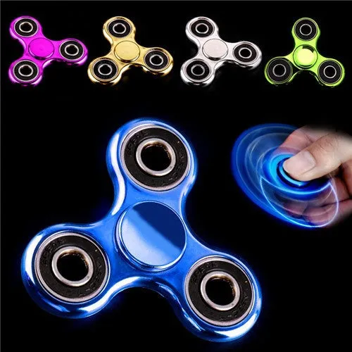 Color Transparent Luminous Effect Hand Spinner focus Toys EDC Fidget Spinner Toy Austism ADHD