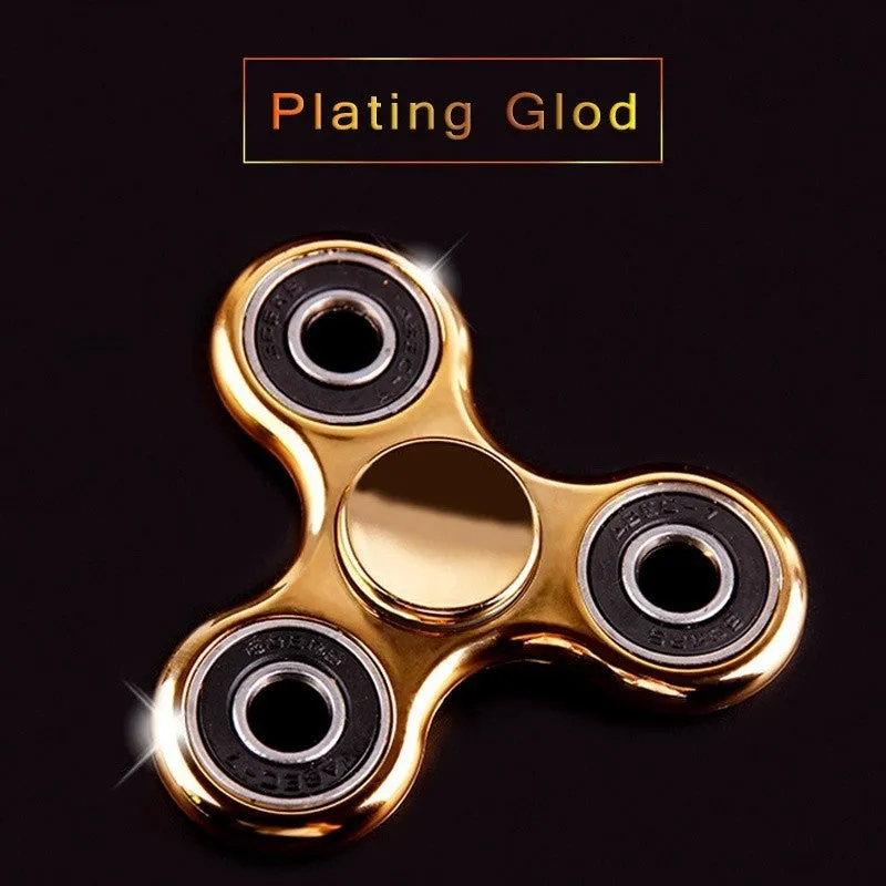 Color Transparent Luminous Effect Hand Spinner focus Toys EDC Fidget Spinner Toy Austism ADHD