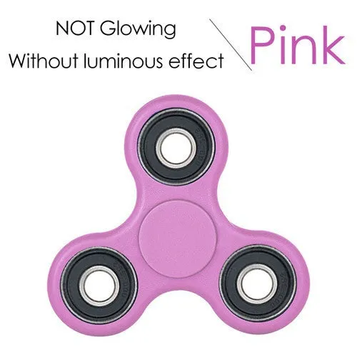 Color Transparent Luminous Effect Hand Spinner focus Toys EDC Fidget Spinner Toy Austism ADHD