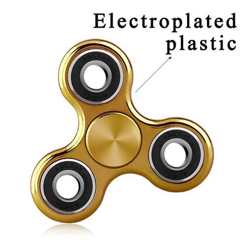 Color Transparent Luminous Effect Hand Spinner focus Toys EDC Fidget Spinner Toy Austism ADHD