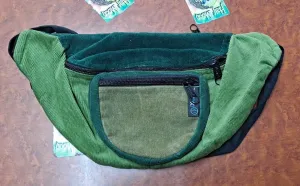 Corduroy Patchwork Rounded 3-Pocket Fanny Pack