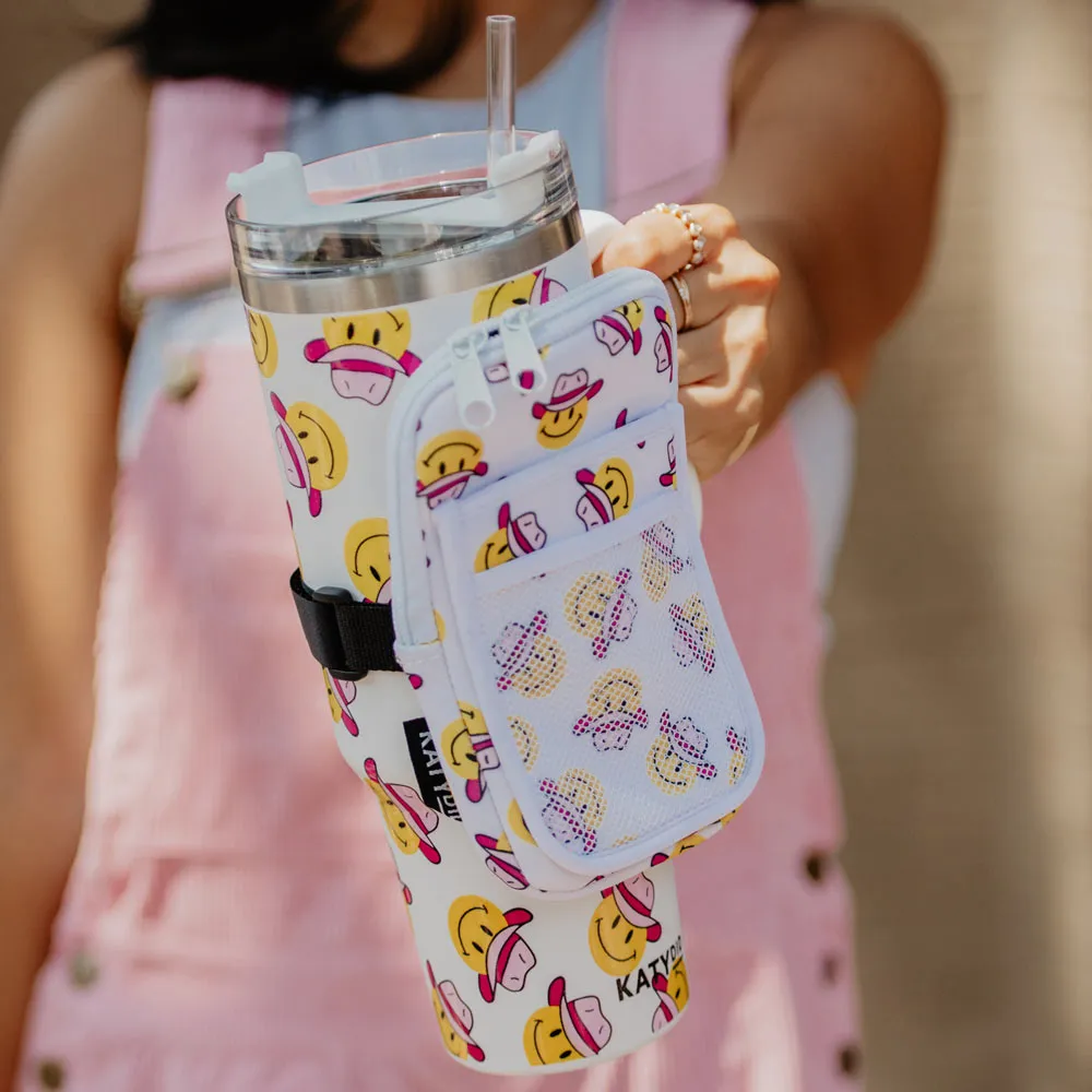 Cowboy Happy Face Wholesale Belt Bag for Tumbler