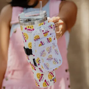Cowboy Happy Face Wholesale Belt Bag for Tumbler
