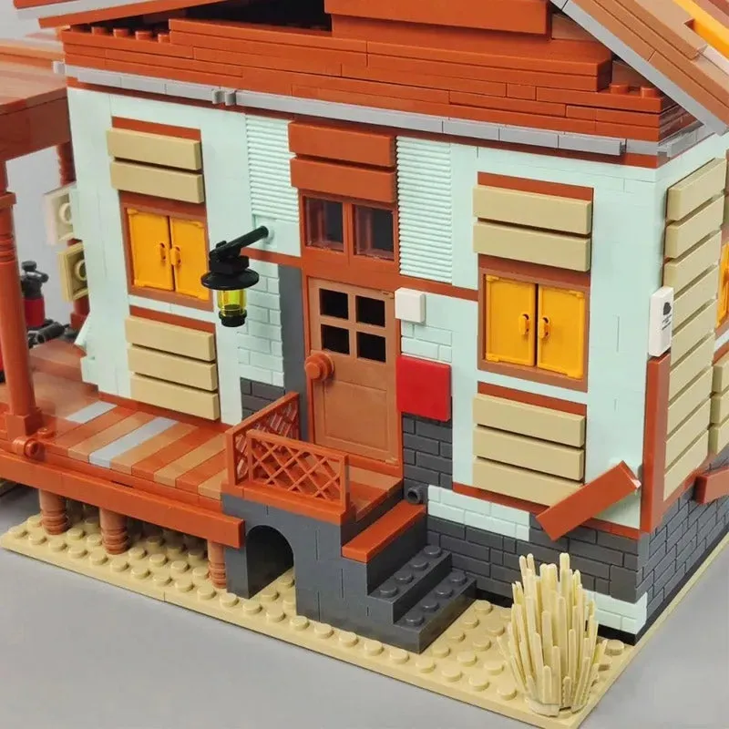 Creator Expert MOC Old Fishing Shipyard Bricks Toy