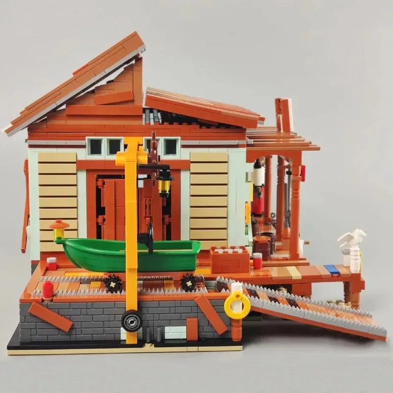Creator Expert MOC Old Fishing Shipyard Bricks Toy