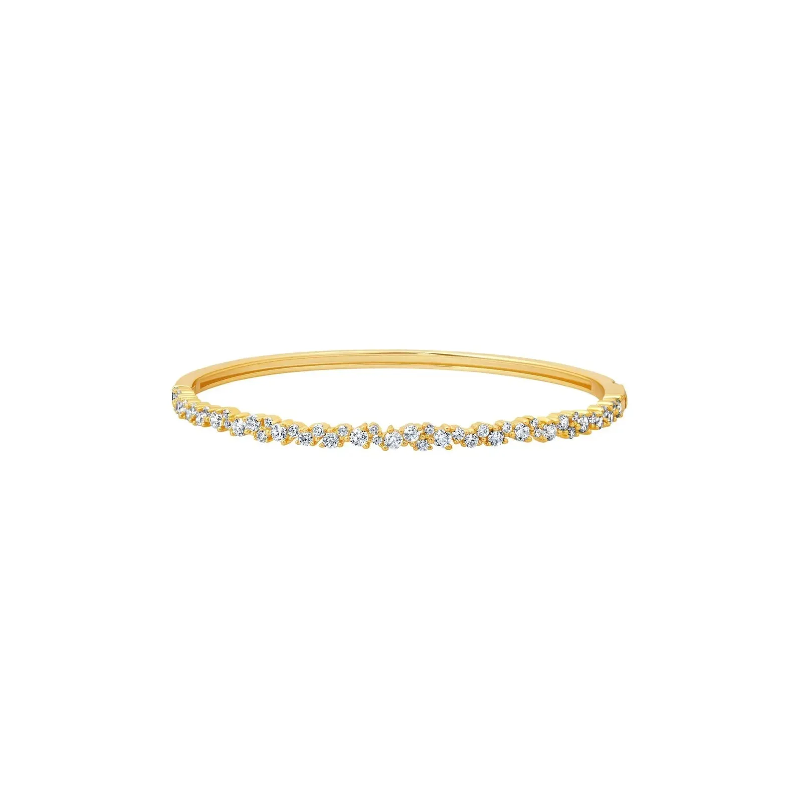CRISLU Luminous Cluster Bangle in Gold