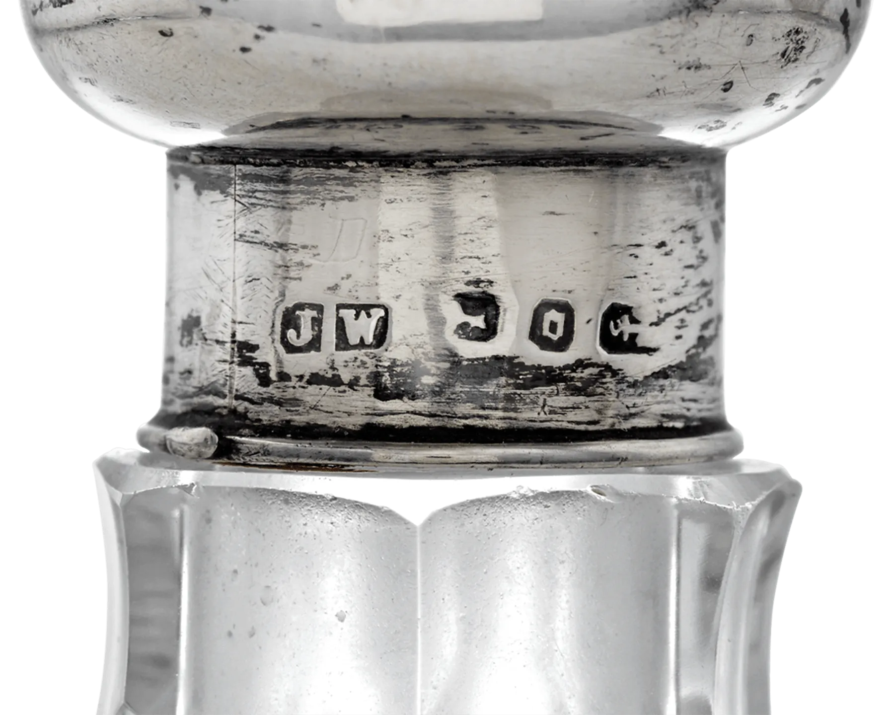 Cut Glass Perfume Bottle