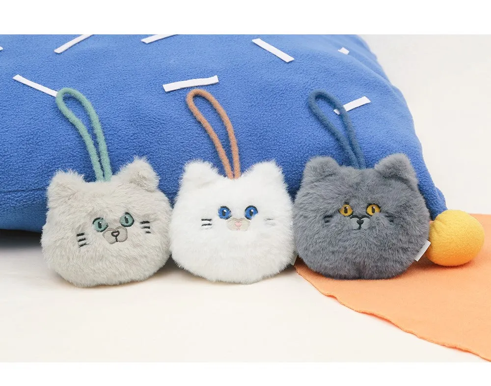 Cute Plush Cat Head Bag Accessory/ Bag Charm