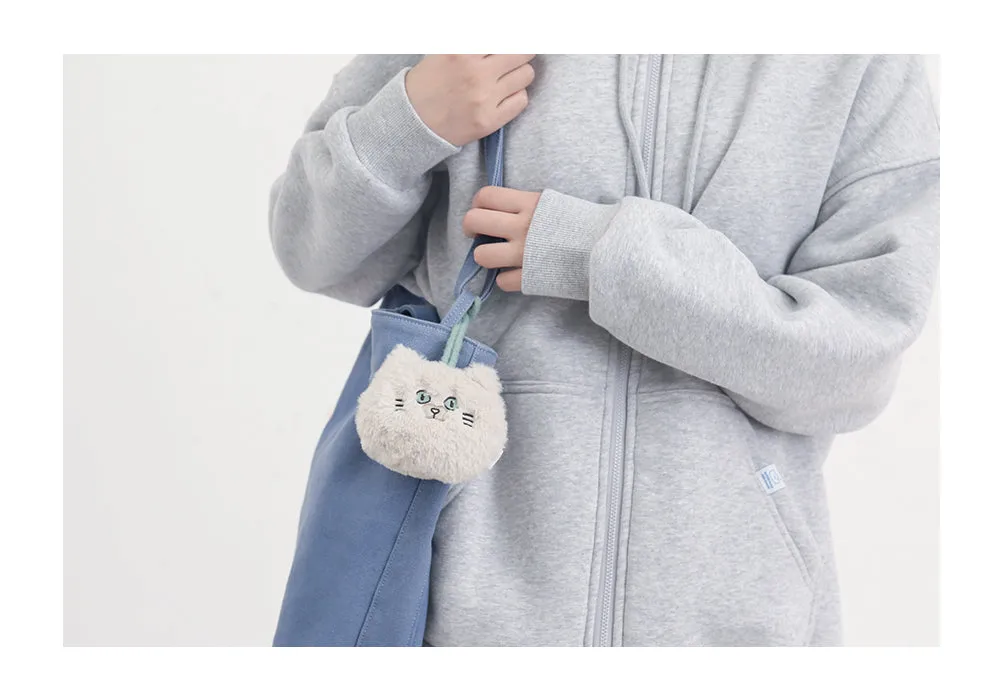 Cute Plush Cat Head Bag Accessory/ Bag Charm