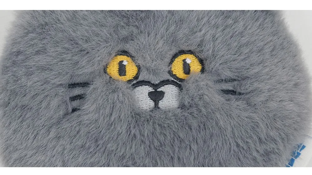 Cute Plush Cat Head Bag Accessory/ Bag Charm