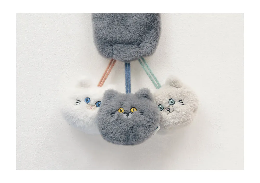 Cute Plush Cat Head Bag Accessory/ Bag Charm