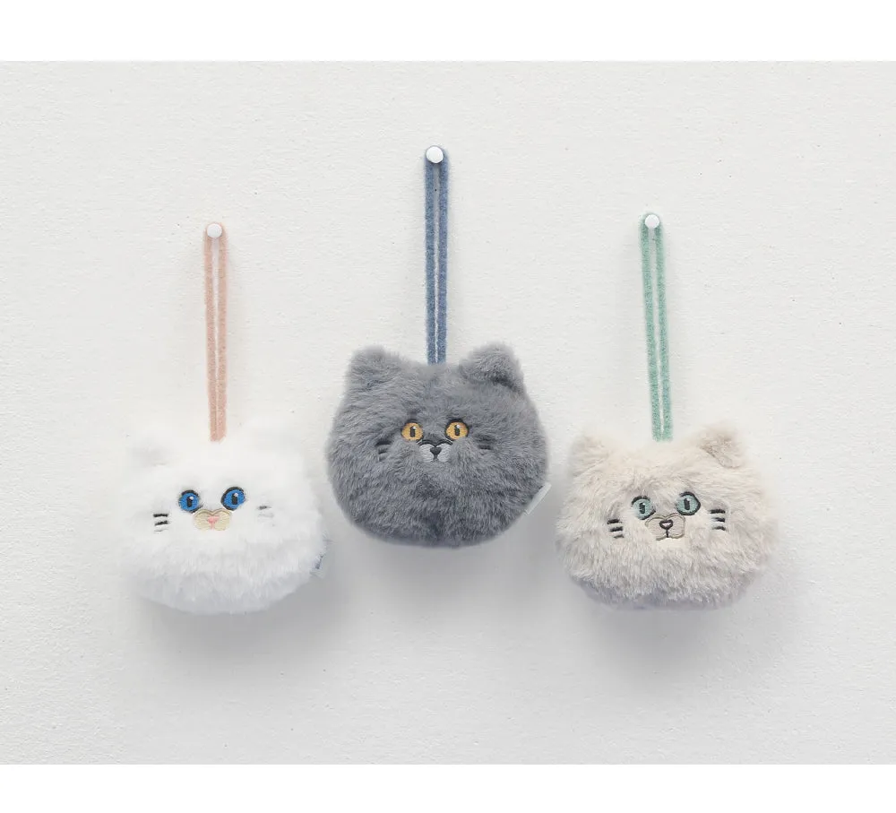 Cute Plush Cat Head Bag Accessory/ Bag Charm