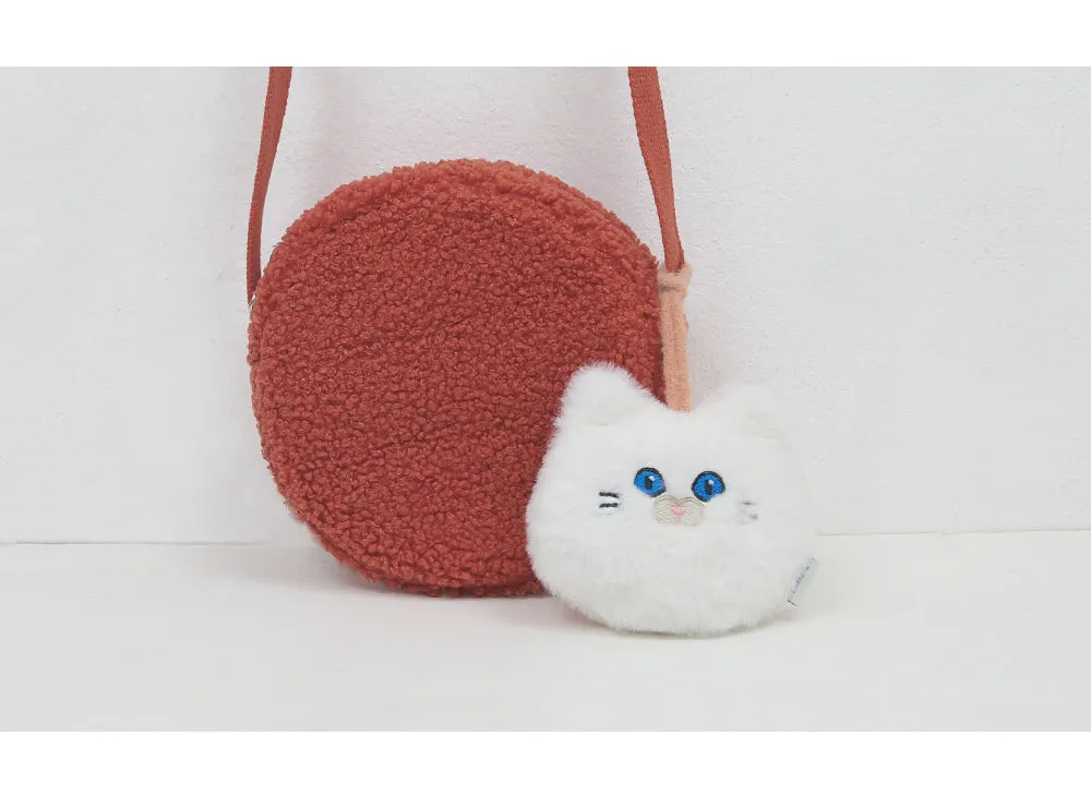 Cute Plush Cat Head Bag Accessory/ Bag Charm
