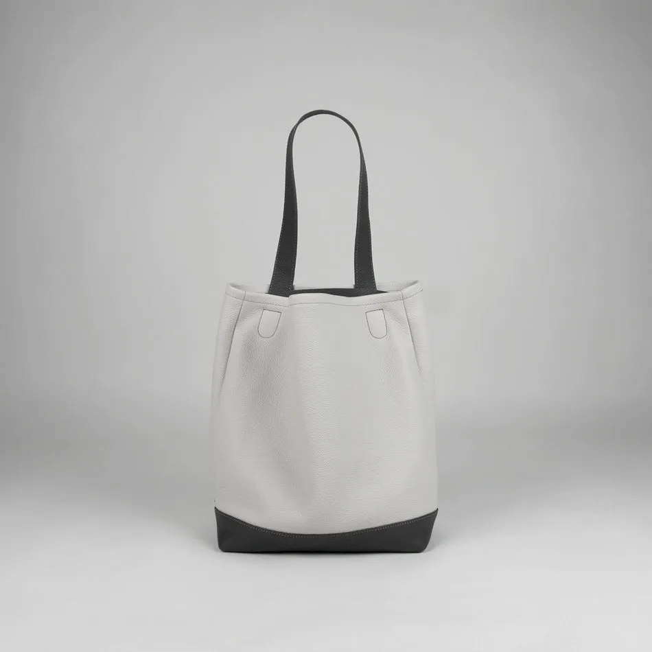 Cute Womens Gray Leather Shoulder Tote Bag Best Tote Handbag Shopper Bag Purse for Ladies