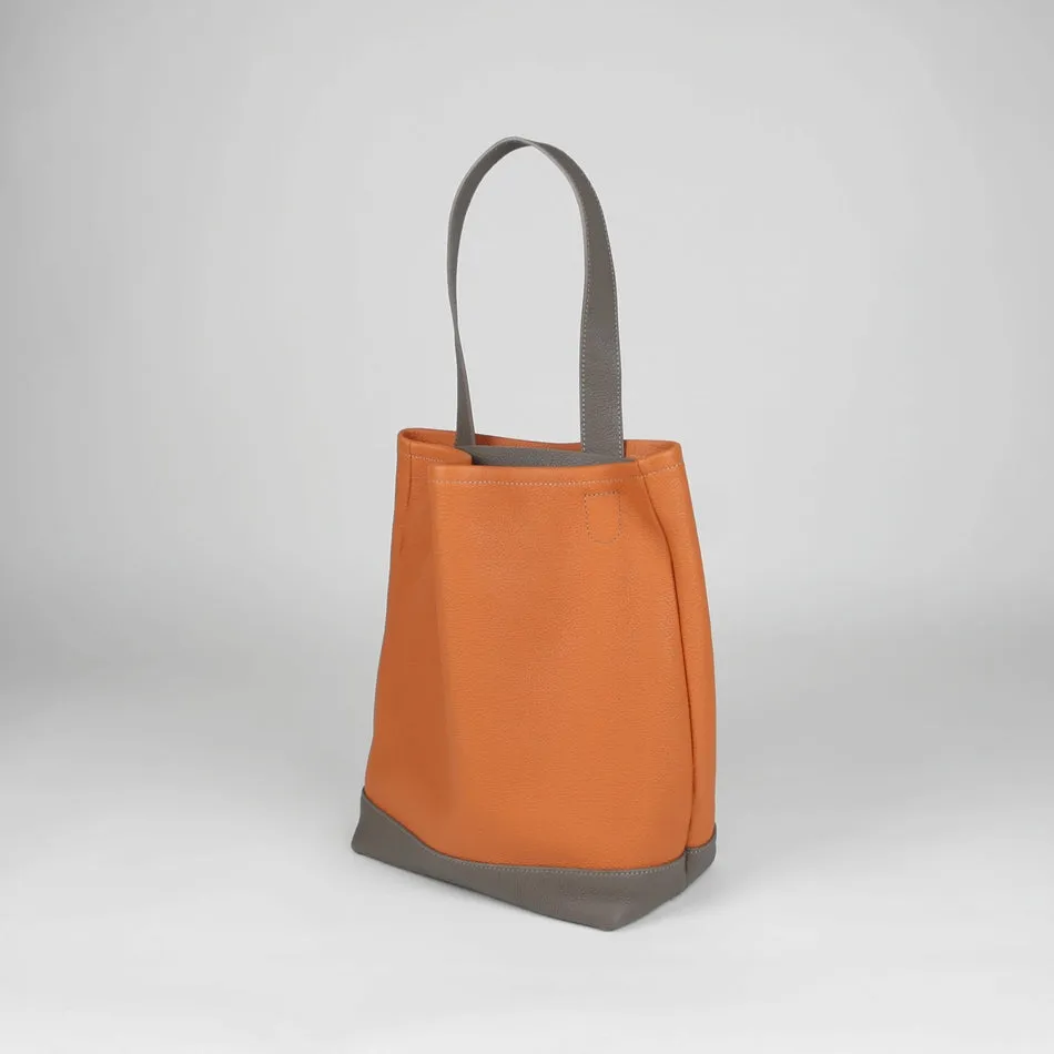 Cute Womens Gray Leather Shoulder Tote Bag Best Tote Handbag Shopper Bag Purse for Ladies