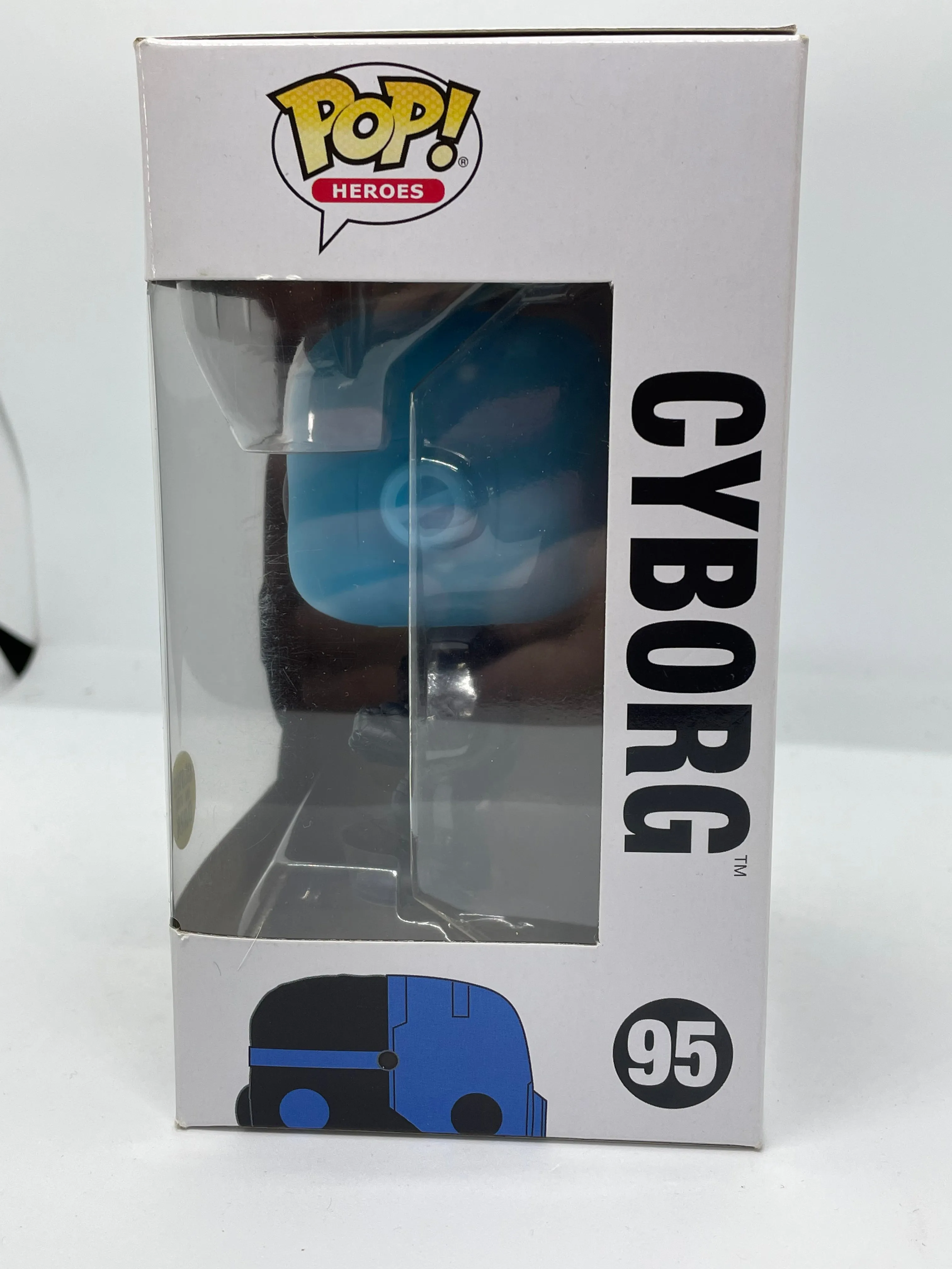 DC Superheroes - Cyborg Silhouette Glow In The Dark #95 Pop! Vinyl