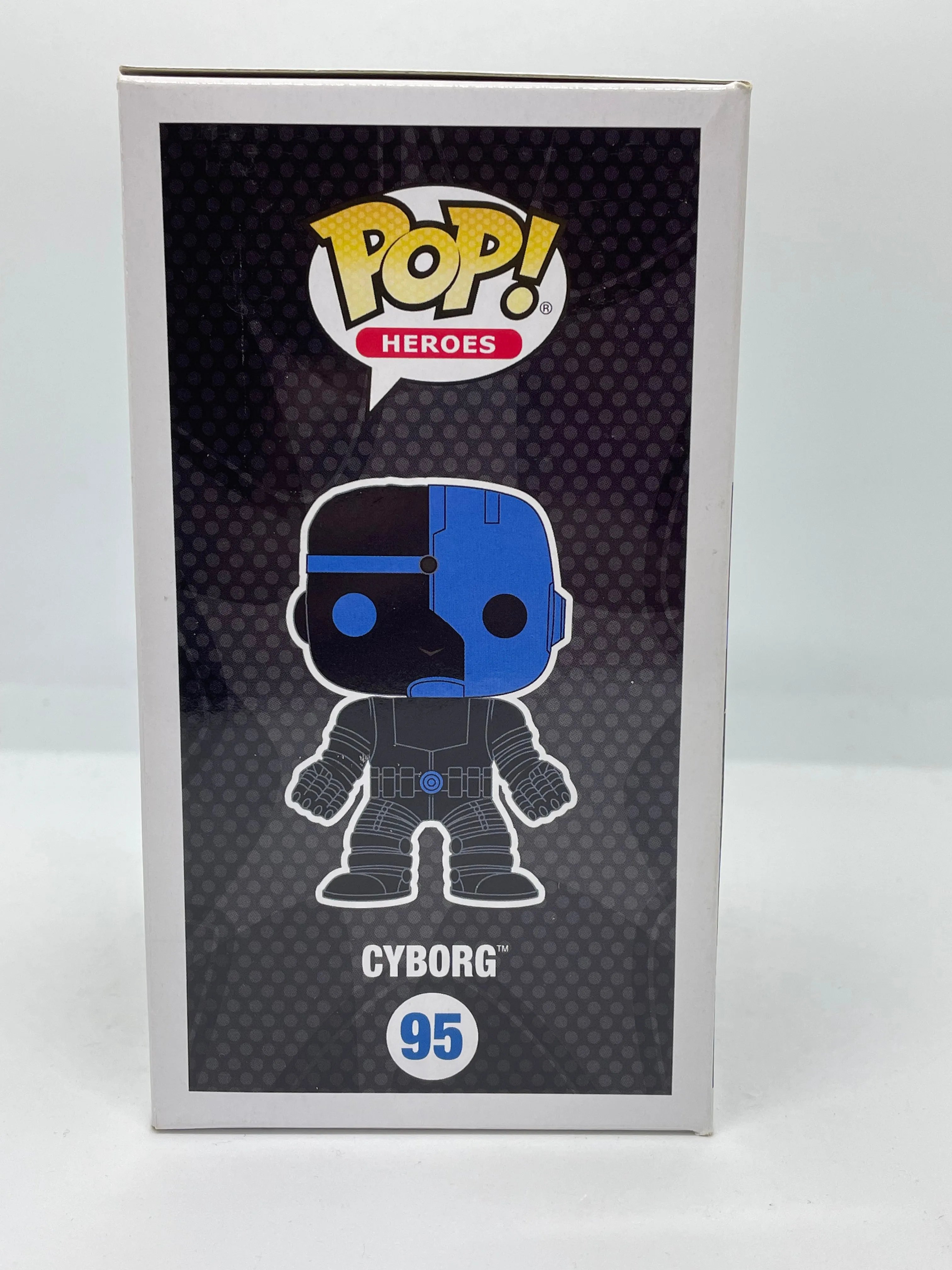 DC Superheroes - Cyborg Silhouette Glow In The Dark #95 Pop! Vinyl