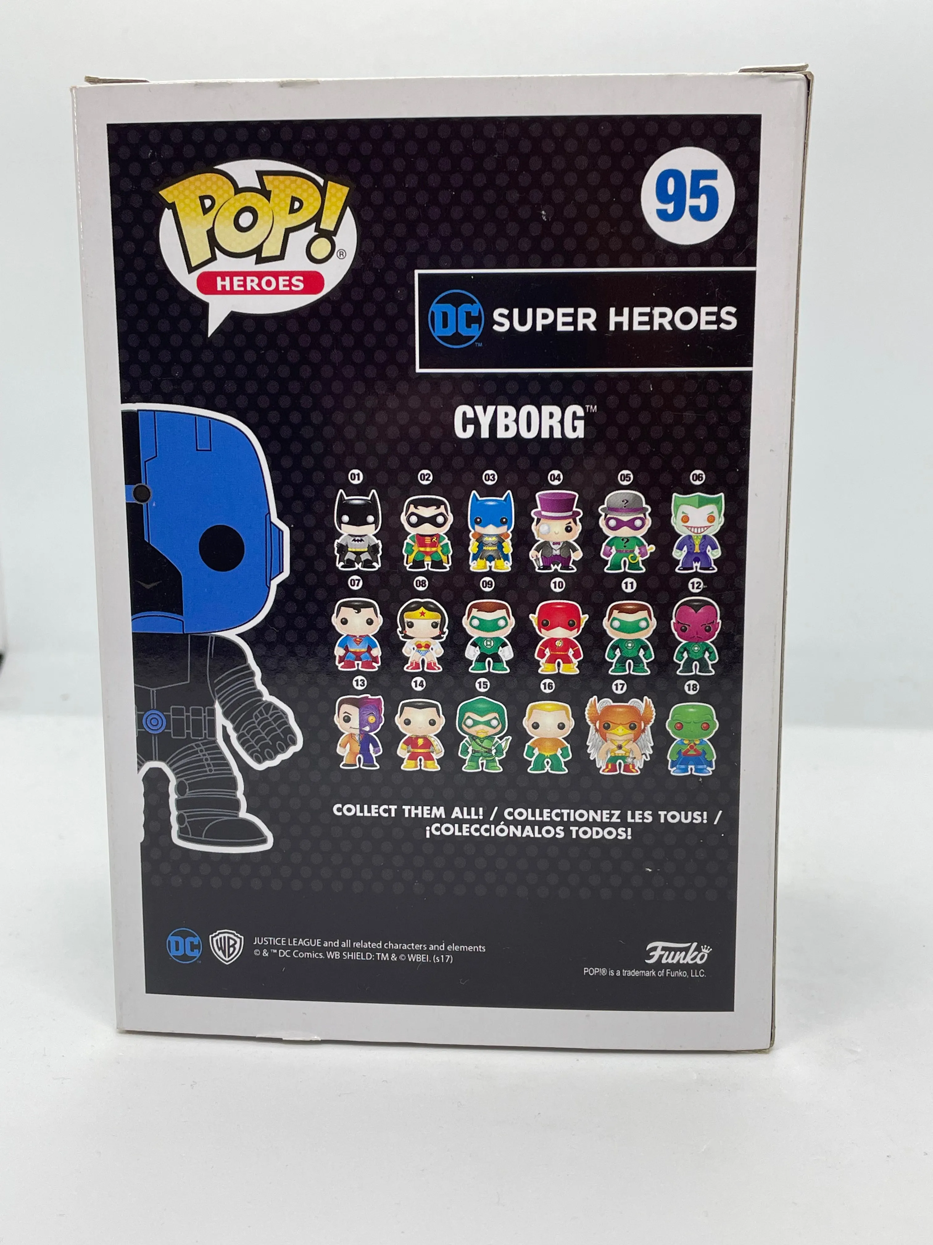 DC Superheroes - Cyborg Silhouette Glow In The Dark #95 Pop! Vinyl