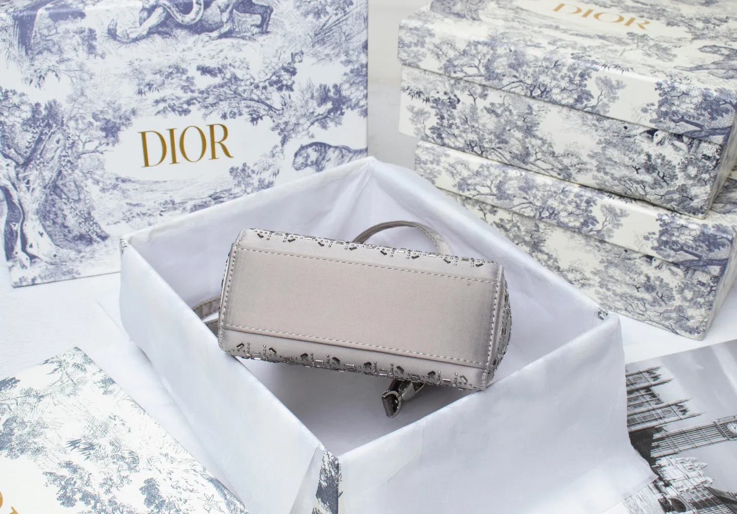 DR246 Mini Lady Dior Bag /  7 x 6 x 3 inches