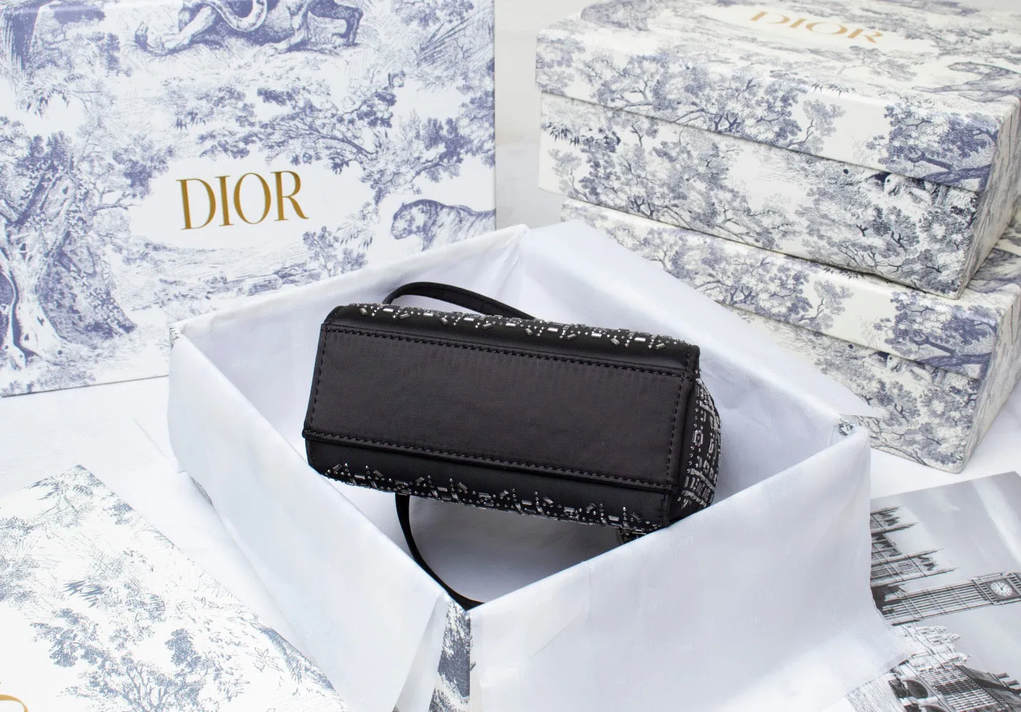 DR246 Mini Lady Dior Bag /  7 x 6 x 3 inches