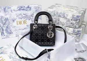 DR246 Mini Lady Dior Bag /  7 x 6 x 3 inches