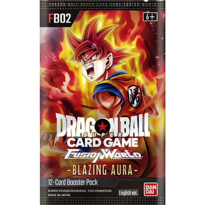 Dragon Ball Super Trading Card Game Fusion World 02 Blazing Aura Booster pack FB02 [ENGLISH, 24 Packs]