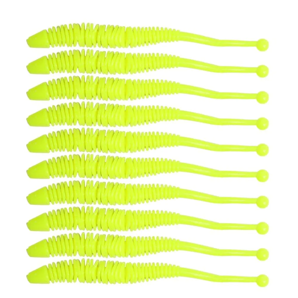 Dr.Fish 10pcs Soft Plastic Sandworms 3.15"