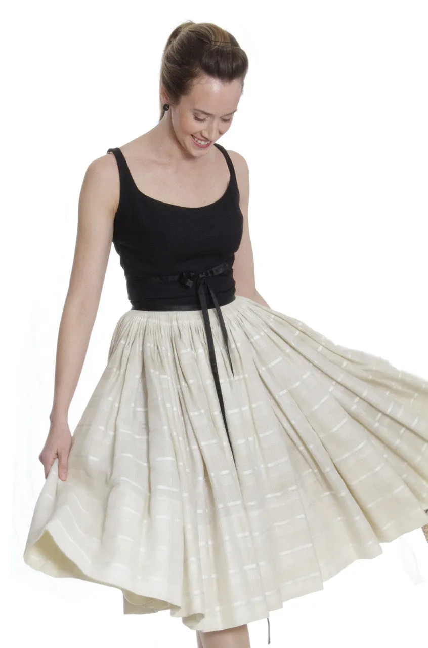 Early 1960s Vintage Galanos Designer Mid Century Dress