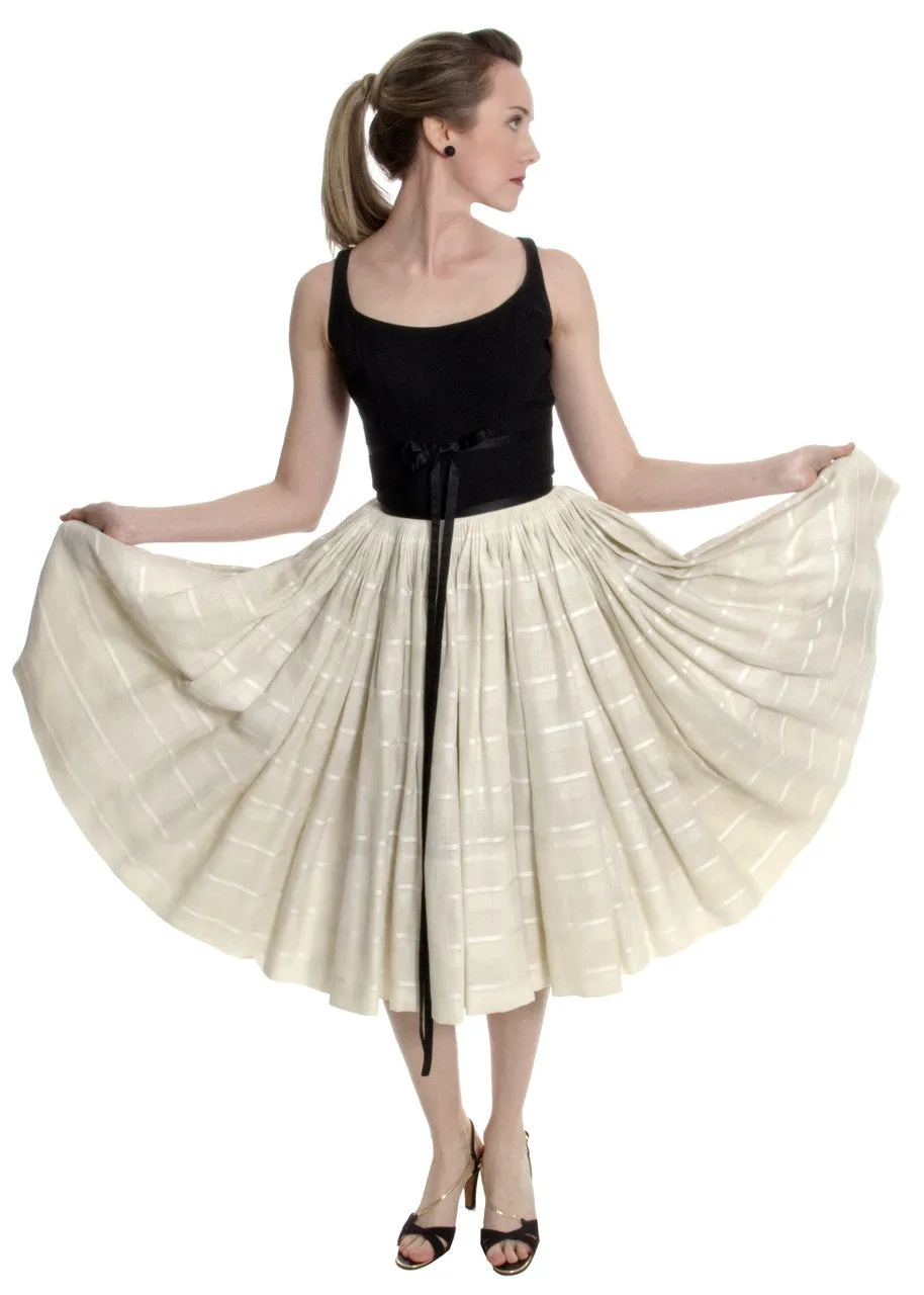 Early 1960s Vintage Galanos Designer Mid Century Dress
