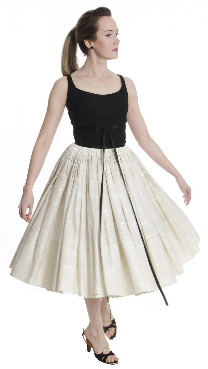 Early 1960s Vintage Galanos Designer Mid Century Dress
