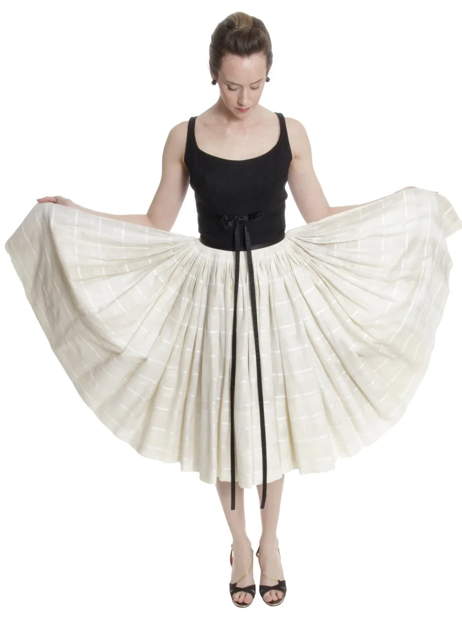 Early 1960s Vintage Galanos Designer Mid Century Dress