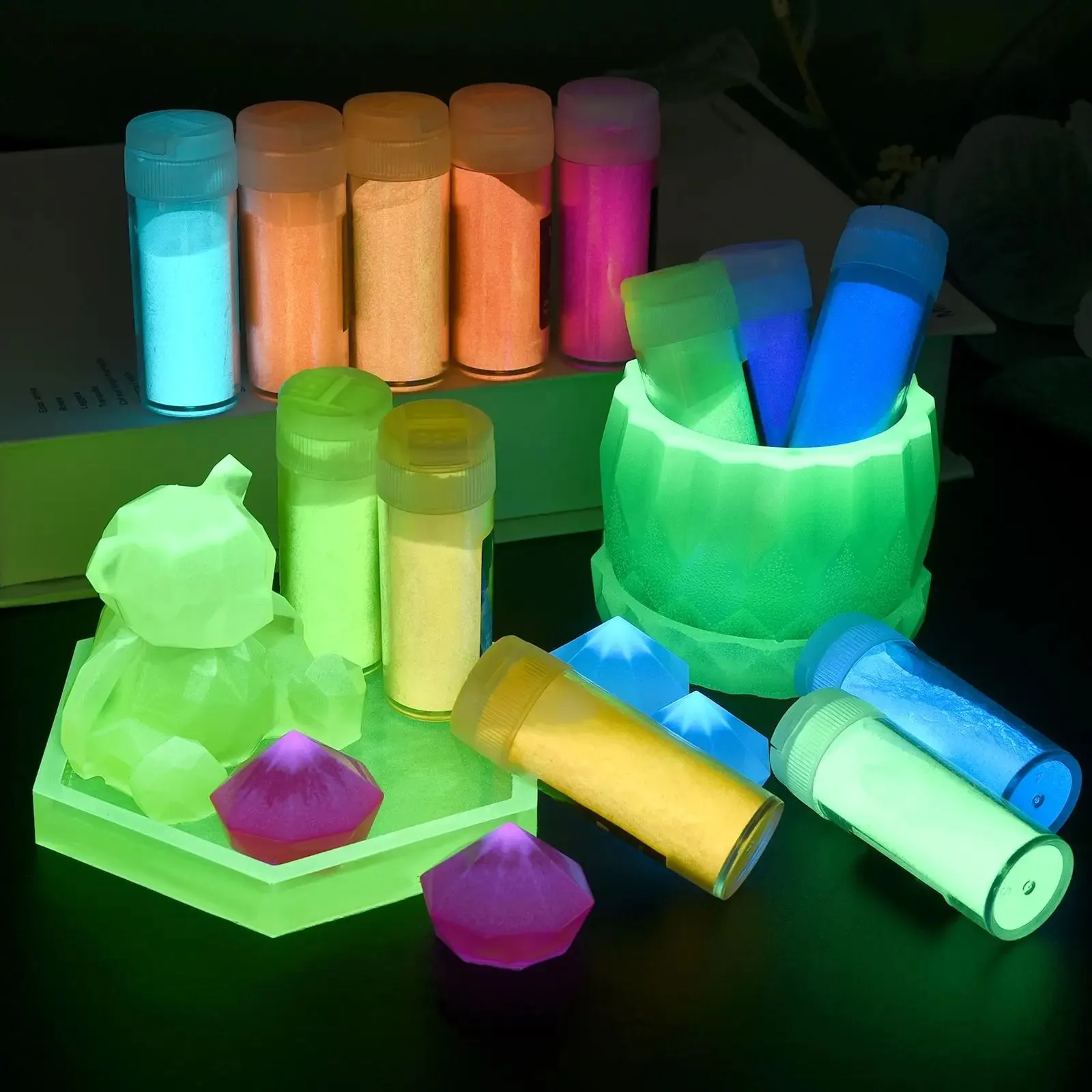 ELMAS Luminous Epoxy Resin Pigment Powder for DIY Jewelry