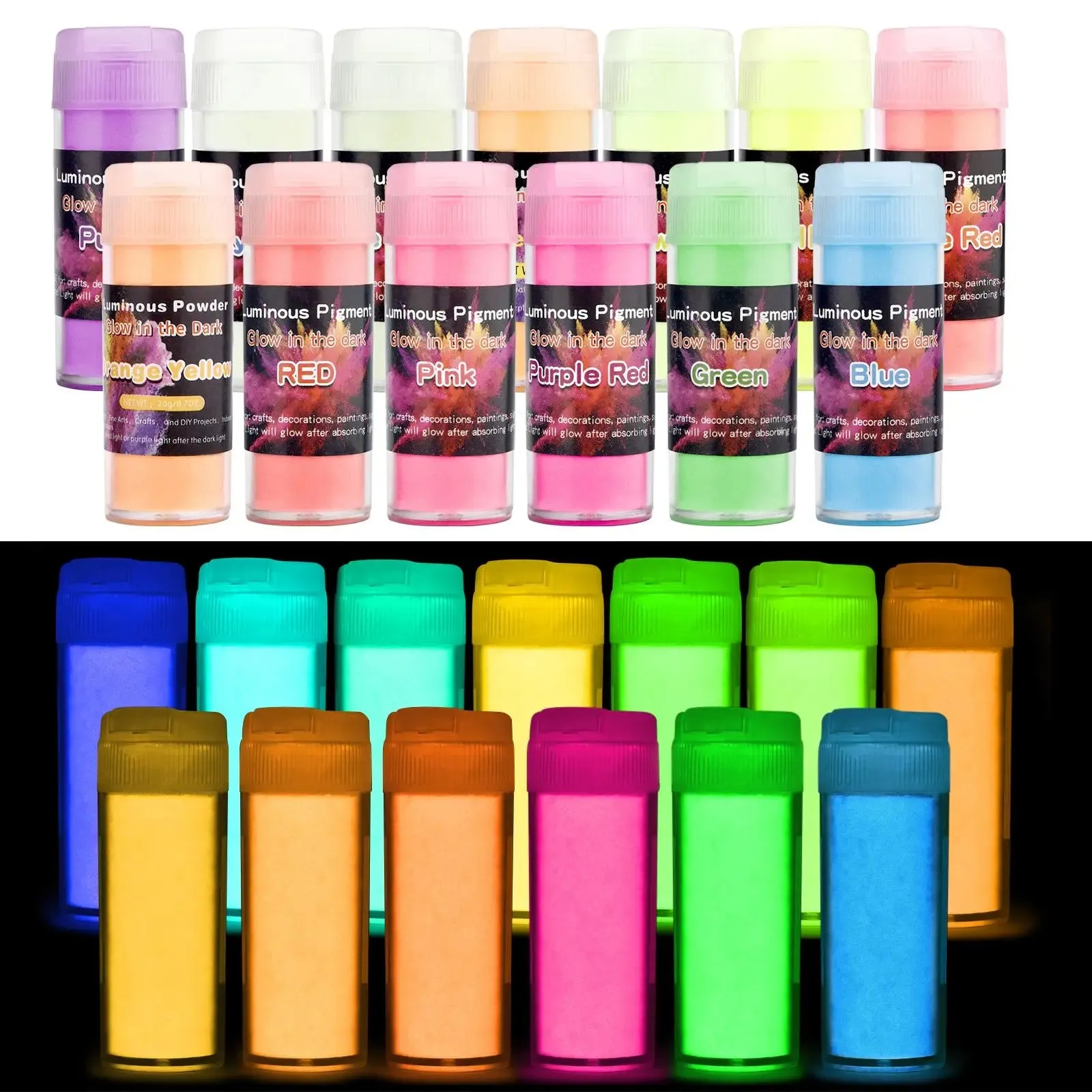 ELMAS Luminous Epoxy Resin Pigment Powder for DIY Jewelry