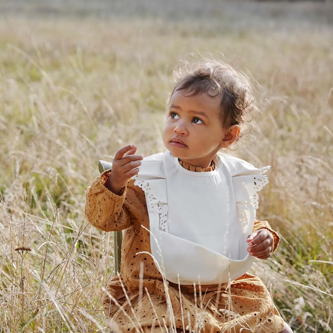 Elodie Details Baby Bib - Vanilla White