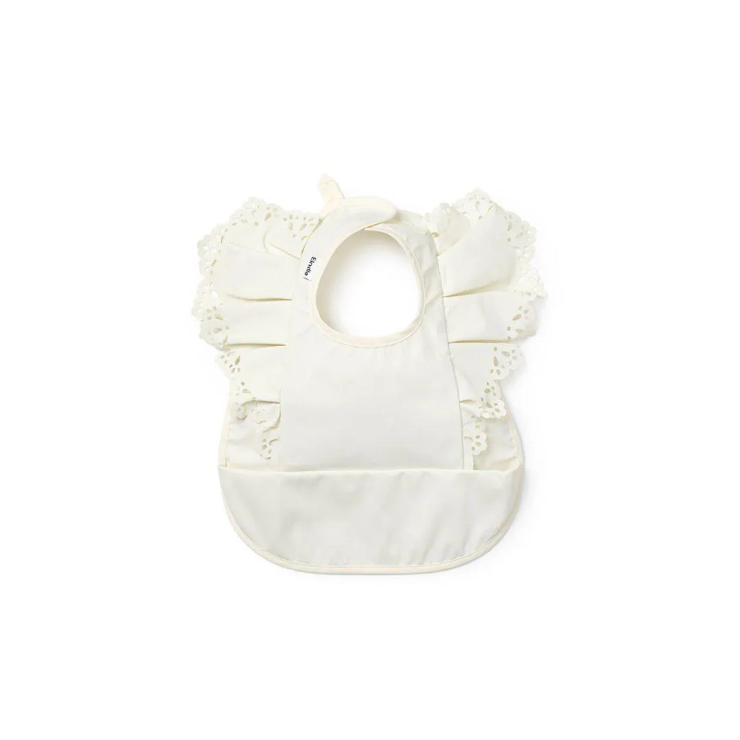 Elodie Details Baby Bib - Vanilla White
