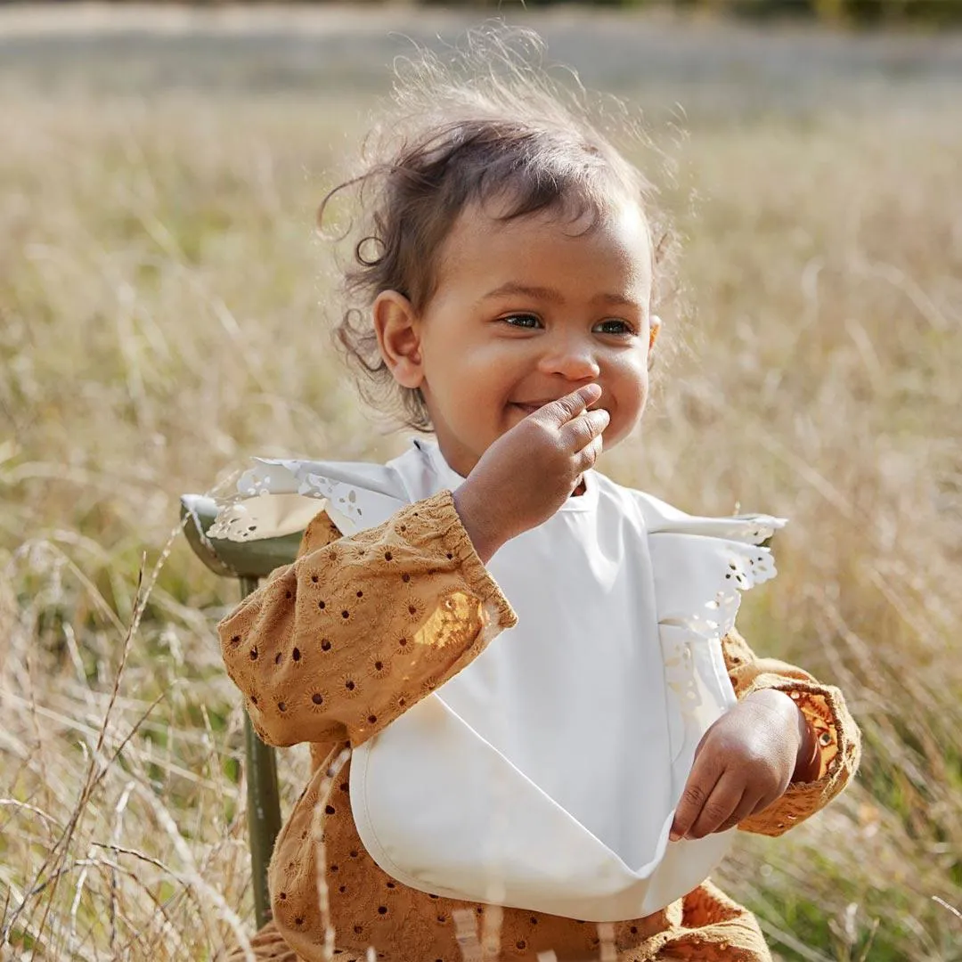 Elodie Details Baby Bib - Vanilla White