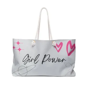 Empowering Girl Power Weekender Bag - Stylish Travel Tote for Adventurers