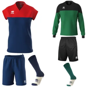 ERREA BESSY WOMENS KIT BUNDLE NAVY RED