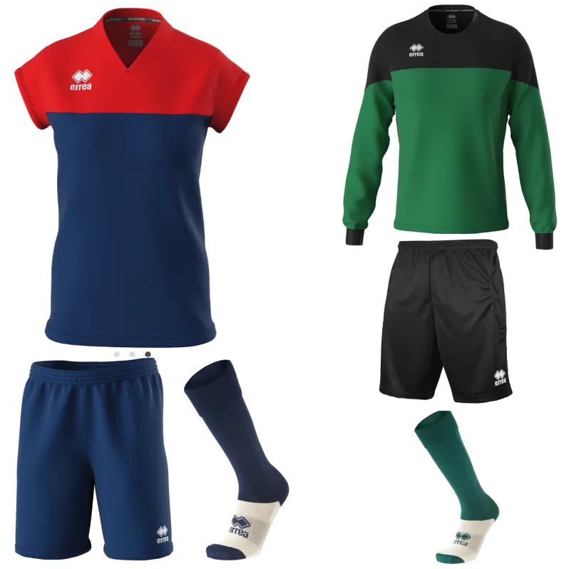 ERREA BESSY WOMENS KIT BUNDLE NAVY RED