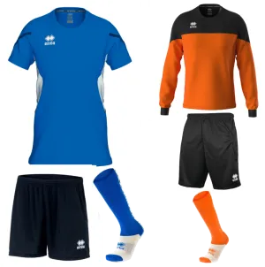ERREA CORINNE WOMENS KIT BUNDLE BLUE WHITE NAVY